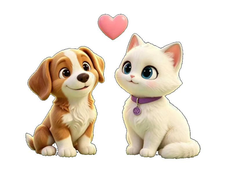 桌宠小A 的猫狗电子桌宠形象（PET-A 电子桌宠、桌面宠物）